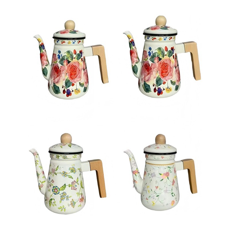 Enamel Coffee and Tea Kettles